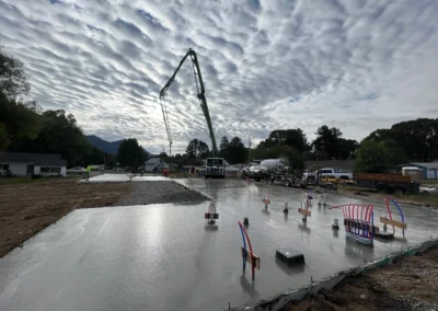 Foundation being poured at new custom mountain home - How to Build a House in the Colorado Mountains: A Step-by-Step Guide for Homeowners