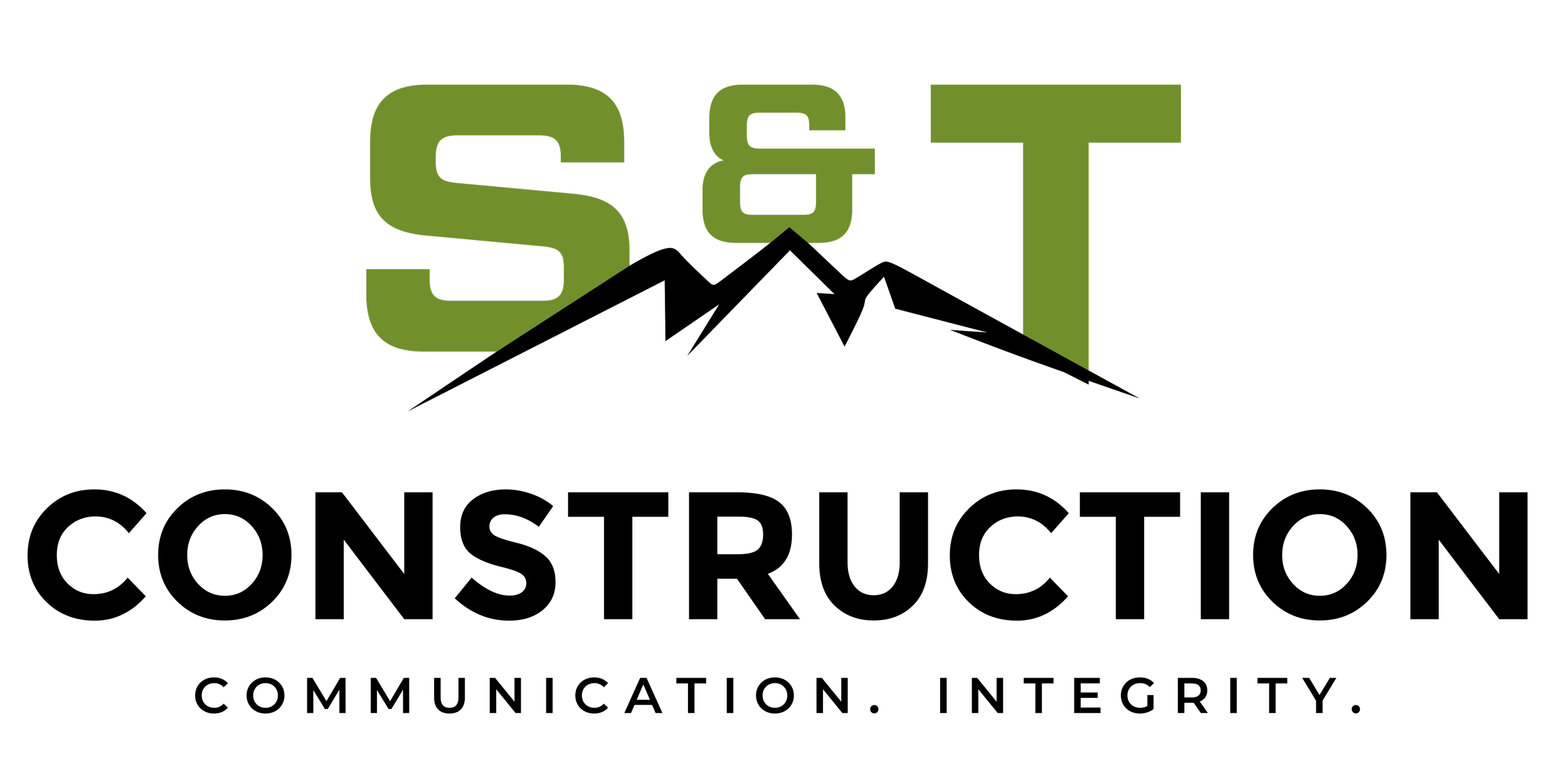 S&T Construction Logo - custom home builder and design to build in Buena Vista, Colorado