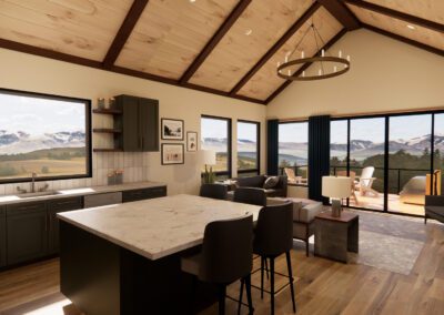 new custom home built with lockoff ADU S T Construction Buena Vista Colorado cover kitchen