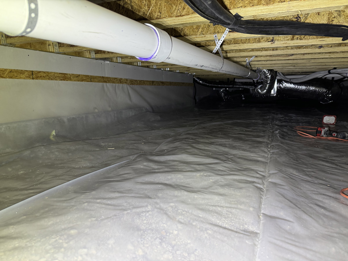 slab vs crawlspace Custom Homes Buena Vista Colorado S and T Construction Finished Crawl Example
