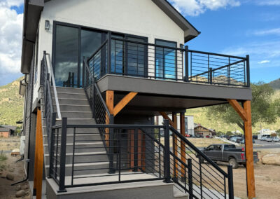 Back exterior staircase view of Custom Home with Lockoff ADU in Buena Vista by S&T Construction EB188E84 4DEE 4E69 9981 99F33B5210D7 1 102 o